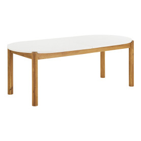 Stół ogrodowy owalny Terracina 210x95cm akacja / terrazzo House Nordic