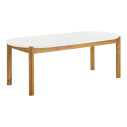 Stół ogrodowy owalny Terracina 210x95cm akacja / terrazzo House Nordic