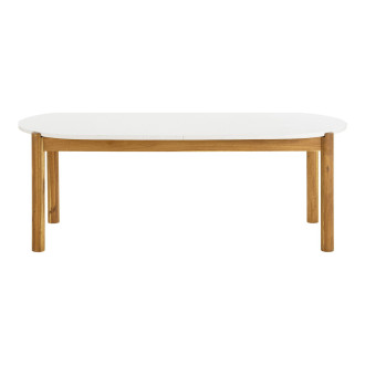Stół ogrodowy owalny Terracina 210x95cm akacja / terrazzo House Nordic
