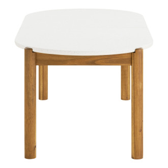 Stół ogrodowy owalny Terracina 210x95cm akacja / terrazzo House Nordic