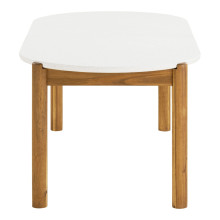 Stół ogrodowy owalny Terracina 210x95cm akacja / terrazzo House Nordic