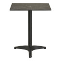 Stół kwadatowy Bistro 60x60cm ciemnoszary marmur / czarna noga House Nordic
