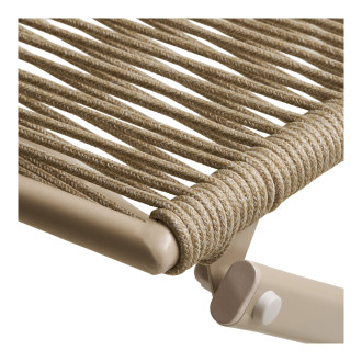 Zestaw metalowy ogrodowy 2 krzesła + stół Arcas taupe House Nordic