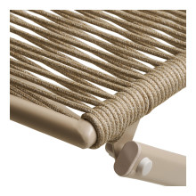 Zestaw metalowy ogrodowy 2 krzesła + stół Arcas taupe House Nordic
