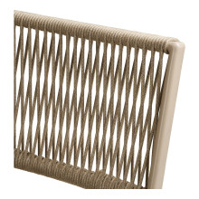 Zestaw metalowy ogrodowy 2 krzesła + stół Arcas taupe House Nordic