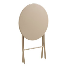 Zestaw metalowy ogrodowy 2 krzesła + stół Arcas taupe House Nordic