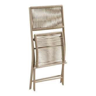 Zestaw metalowy ogrodowy 2 krzesła + stół Arcas taupe House Nordic