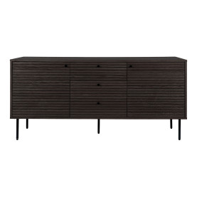 Komoda fornirowana 3 szuflady 2 szafki Kyoto 150x40cm dąb dymiony House Nordic
