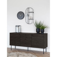 Komoda fornirowana 3 szuflady 2 szafki Kyoto 150x40cm dąb dymiony House Nordic