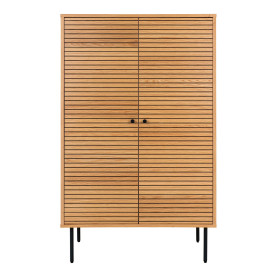 Komoda fornirowana na nóżkach Kyoto 130x80cm dąb naturalny House Nordic