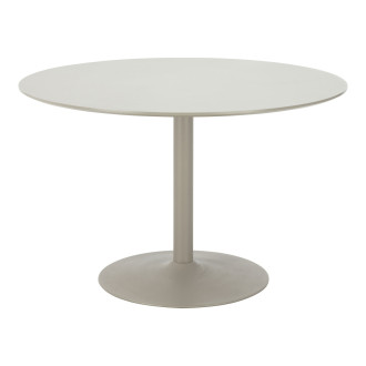 Stół okrągły na jednej nodze Riva 120cm piaskowy House Nordic