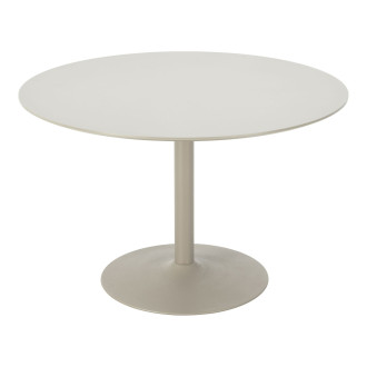 Stół okrągły na jednej nodze Riva 120cm piaskowy House Nordic