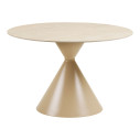 Stół ceramiczny na jednej nodze - klepsydra Annecy 120cm trawertyn / piaskowy House Nordic