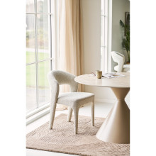 Stół ceramiczny na jednej nodze - klepsydra Annecy 120cm trawertyn / piaskowy House Nordic