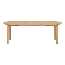 Stół okrągły rozkładany Bundaberg 120/120-220 cm fornir dębowy House Nordic