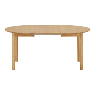 Stół okrągły rozkładany Bundaberg 120/120-220 cm fornir dębowy House Nordic