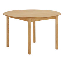 Stół okrągły rozkładany Bundaberg 120/120-220 cm fornir dębowy House Nordic