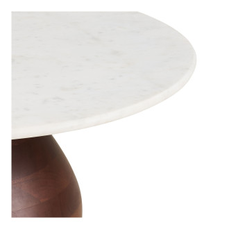 Stolik kawowy okrągły Heide 70cm drewno mango / marmur House Nordic