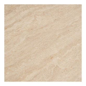 Stolik okrągły ceramiczny na jednej nodze - klepsydra Annecy 70cm trawertyn / piaskowy House Nordic