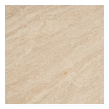 Stolik okrągły ceramiczny na jednej nodze - klepsydra Annecy 70cm trawertyn / piaskowy House Nordic