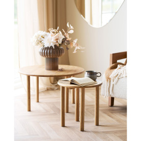 Stolik dębowy okrągły Jena 70cm House Nordic 2