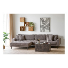 Stolik kawowy bryła Prague 60x80x40cm  imitacja marmuru House Nordic