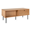 Stolik kawowy fornirowany z 2 szufladami Kyoto 100x50cm dąb naturalny House Nordic