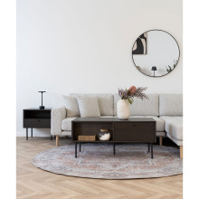 Stolik kawowy fornirowany z 2 szufladami Kyoto 100x50cm dąb dymiony House Nordic