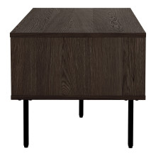 Stolik kawowy fornirowany z 2 szufladami Kyoto 100x50cm dąb dymiony House Nordic
