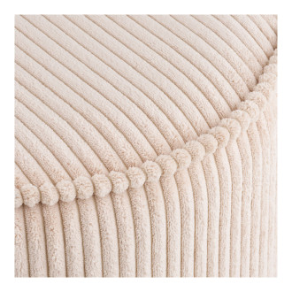 Pufa sztruksowa okrągła Taupo 40cm beżowa House Nordic