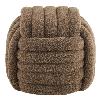 Pufa supełek Napier 48cm brązowa House Nordic