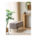 Ławka tapicerowana ze schowkiem Watford 95x36,5cm brązowa boucla House Nordic