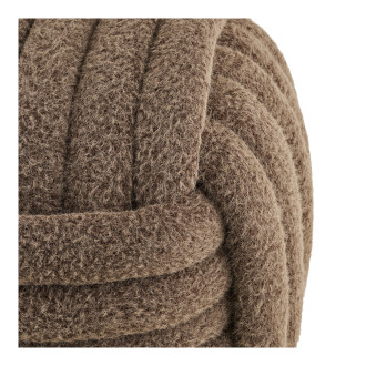 Pufa supełek Napier 48cm brązowa House Nordic