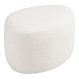 Pufa tapicerowana 55x40cm Hilo złamana biel House Nordic