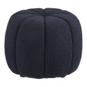 Pufa tapicerowana z przeszyciem Paisley 48cm granatowa House Nordic