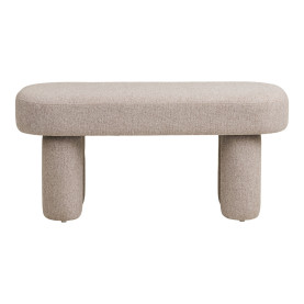 Ławka tapicerowana owalna Weston 95x36cm  piaskowa House Nordic 2