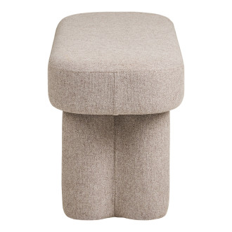 Ławka tapicerowana owalna Weston 95x36cm  piaskowa House Nordic