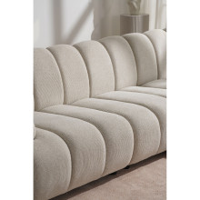 Sofa modułowa Taza 3,5-osobowa z pufem piaskowa, prawa House Nordic
