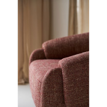 Fotel designerski tapicerowany Hamilton bordowy House Nordic