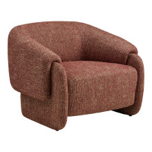 Fotel designerski tapicerowany Hamilton bordowy House Nordic