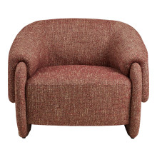 Fotel designerski tapicerowany Hamilton bordowy House Nordic