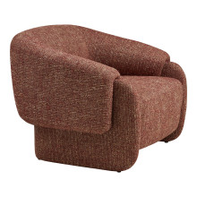 Fotel designerski tapicerowany Hamilton bordowy House Nordic