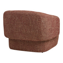 Fotel designerski tapicerowany Hamilton bordowy House Nordic