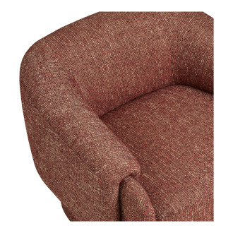 Fotel designerski tapicerowany Hamilton bordowy House Nordic