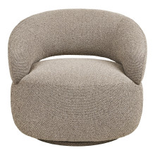 Fotel tapicerowany organiczny Sion piaskowy House Nordic