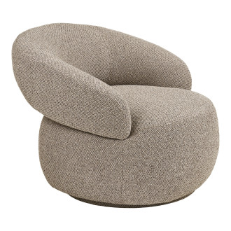 Fotel tapicerowany organiczny Sion piaskowy House Nordic