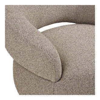 Fotel tapicerowany organiczny Sion piaskowy House Nordic