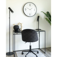 Zegar ścienny okrągły z cichym mechanizmem Biel 51cm czarno-biały House Nordic