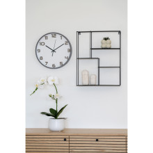 Zegar ścienny okrągły z cichym mechanizmem Greenwich 35cm szary House Nordic