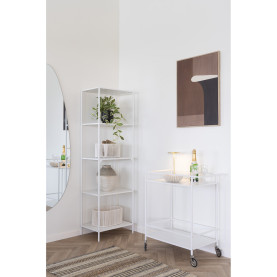 Wózek barowy / barek metalowy Vita 68cm biały House Nordic 2